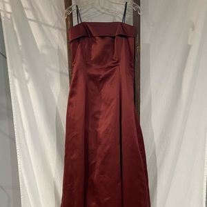 Burgundy Prom Dress, Wine Colored Bridesmaid Dress